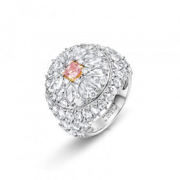 PINK DIAMOND, MOTHER-OF-PEARL AND DIAMOND 'CONSTELLATION' RING